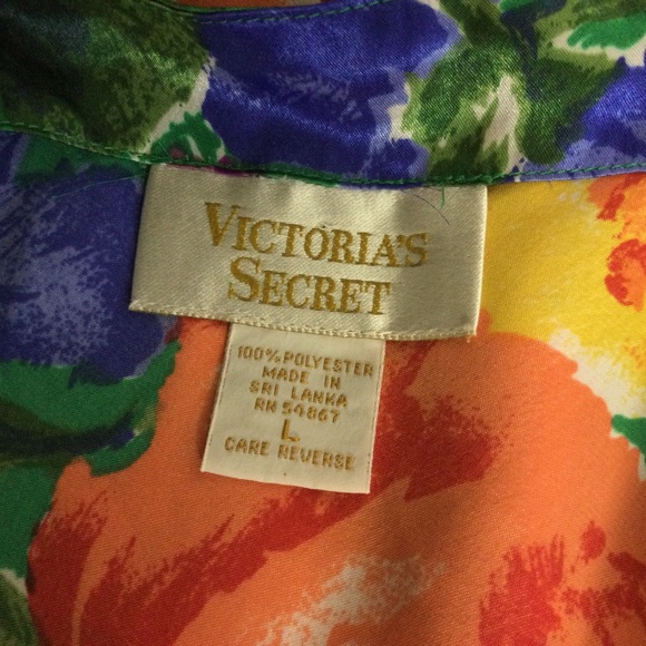 Victoria Secret Vintage Gold Tag Floral Slip Dress - Picture 8 of 13
